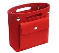 Soyizom Mini Organizer Filz Taschen Innentaschen Einkaufstasche Geldbörse Organisator einfügen für Speedy Neverfull NeoNoe Noe BB,Rot