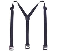 SOYNIA Hosenträger Suspender 2,5 cm Haken Verstellbare Schnalle Kunststoff Haken Herren Gurt Unsichtbar Riemen Schwarz