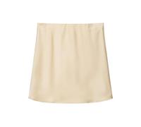 SOYNIA Hübscher Rock Damen Damenbekleidung Casual Fashion Einfach Bequem Satin Textur Retro Hohe Taille Hüfte Minirock L Beige