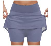 SOYNIA Hübscher Rock Damen Rock Plus Size Frauen Frauen Elastische Taille Athletische Jogginghose Leicht Bequem Mit Jupe Longues M Lightpurple