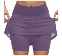 SOYNIA Hübscher Rock Damen Rock Plus Size Frauen Frauen Elastische Taille Athletische Jogginghose Leicht Bequem Mit Jupe Longues M Lila