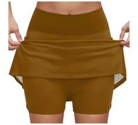 SOYNIA Hübscher Rock Damen Rock Plus Size Frauen Frauen Elastische Taille Athletische Jogginghose Leicht Bequem Mit Jupe Longues M Khaki