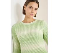 Strickpullover CECIL, Damen, Gr. XL (44), grün (bamboo grün melange), Web, 58% Baumwolle, 34% Polyacryl, 8% Polyester, unifarben, comfort fit normal, Rundhals, Bündchen, Pullover Strickpullover, im so