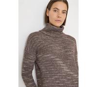 Rollkragenpullover CECIL, Damen, Gr. XXL (46), urban taupe melange, Web, 39% Baumwolle, 32% Polyester, 24% Polyacryl, 5% Nylon, unifarben, comfort fit normal, Bündchen, Pullover Rollkragenpullover, mi