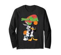 Space Jam Looney Tunes Bugs Daffy Basketball Heroes Classic Langarmshirt