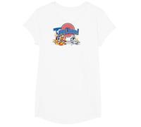SPACE JAM Tune Squad Gruppe T-Shirt, Schwarz, S, Unisex, Kurzarm, Klassisch, Cartoon Sport T-Shirt