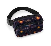 Space Sun Gürteltasche mit Libellen-Druck, für Damen, modische Gürteltasche