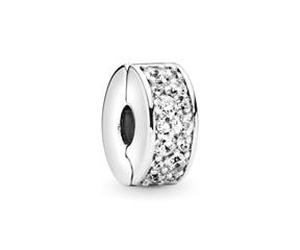 Spacer Charm mit weißen Zirkonia