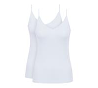 Mey Spaghettitop Pure Sense Damen Feinripp 50% Viskose 46% Polyamid 4% Elasthan weiß L/XL (42/44)