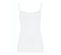 Hanro Unterhemd mit verstellbaren Spaghettiträgern in Weiss, Größe L