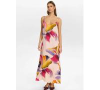 Spaghettikleid NÜMPH "Nümph Slip dress NUBOTANICA", Damen, Gr. 40, pearl, Obermaterial: 100% Viskose, Kleider (21245052-40) pearl