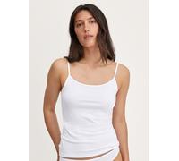 CALIDA Spaghetti-Top Essential Cotton Damen – 95% Baumwolle/5% Elasthan, weiß, pflegeleicht