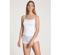 CALIDA Natural Comfort Lace Spaghetti-Top Damen, Funktionelles Spaghetti-Top mit Spitze am Ausschnitt, verstellbare Träger