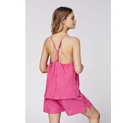 Spaghettitop CHIEMSEE, Damen, Gr. M (38/40), rosa (fandango pink), 100% Leinen, Rundhals, Tops (67728159-M) fandango pink