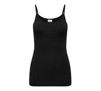 Spaghettitop JDY "JDYMILA S/L SINGLET TOP JRS NOOS", Damen, Gr. M, schwarz, Jersey, Obermaterial: 96% Viskose, 4% Elasthan, unifarben, regular fit normal, Rundhals, Tops (56175825-M) schwarz