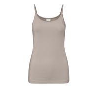 Spaghettitop JDY "JDYMILA S/L SINGLET TOP JRS NOOS", Damen, Gr. S (36), grau (chateau gray), Jersey, Obermaterial: 96% Viskose, 4% Elasthan, unifarben, modisch, regular fit normal, Rundhals, ohne Ärme