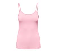 Spaghettitop ONLY "ONLEA S/L NEW SINGLET JRS NOOS", Damen, Gr. S, romance rose, Jersey, Obermaterial: 94% Polyamid, 6% Elasthan, unifarben, regular fit hüftlang, Rundhals, Tops (77705465-S) romance ro
