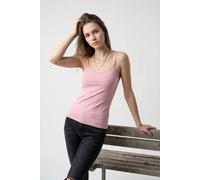 Spaghettitop ONLY "ONLEA S/L NEW SINGLET JRS NOOS", Damen, Gr. XS, romance rose, Jersey, Obermaterial: 94% Polyamid, 6% Elasthan, unifarben, regular fit hüftlang, Rundhals, Tops (77705465-XS) romance