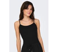 Spaghettitop ONLY "ONLLOVE - Spaghettitops im Doppelpack mit elastischem Tragekomfort", Damen, Gr. L, schwarz pack:schwarz, vintage indigo, Tops, Baumwollmischung, regular fit (99655466-L) schwarz pac