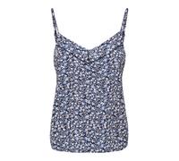 Spaghettitop ONLY "ONLNALA LIFE SINGLET WVN NOOS", Damen, Gr. XS, night sky aop:sofia weiß blau ditsy, Web, Obermaterial: 100% Viskose, bedruckt, regular fit normal, V-Ausschnitt, Tops, Viskose, regul