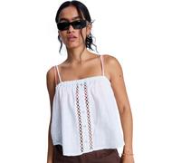 Spaghettitop ROXY "Sweetest Sky", Damen, Gr. XL, coconut milk, Obermaterial: 55% Baumwolle, 45% Viskose., Tops (97270159-XL) coconut milk