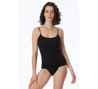 Schiesser Damen-Spaghettitop Luxury Baumwolle Schwarz Größe 36
