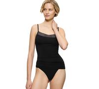 Triumph Trägertop mit Spitzenbesatz in Black, Größe L