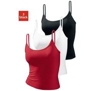 Spaghettitop VIVANCE ACTIVE Gr. 44/46, rot (rot, schwarz, weiß) Damen Tops (698204-44) rot, schwarz, weiß