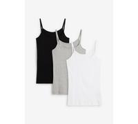 Spaghettiträger-Top aus reiner Baumwolle (3er Pack) 44/46 (L)