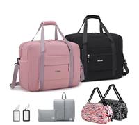 SPAHER 2X Easyjet Airlines Handgepäck Tasche 45x36x20 Faltbare Reisetasche Sporttasche Groß Weekender Damen Herren Gym Bag Tasche wasserdichte Duffle Bag Hand Luggage Schwimmtasche Fitness Bag