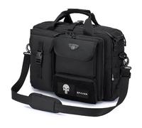 SPAHER Arbeitstasche Laptoptasche 14/15.6/17.3 Zoll Messenger Bag Herren Pilotentasche Aktentasche Taktische Tasche Militär Tragetasche Schultertasche Geschenk für Männer