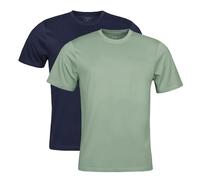 Spairs Herren Einfarbige Bambus-T-Shirts - 2er-Pack, Rundhalsausschnitt, weich, atmungsaktiv, ohne Etikett, Kurzarm, Bambus- & Baumwollmischung, viele Farben, Größen S, M, L, XL, XXL, S