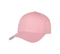 Flexfit Kappe Wooly Combed - Pink, silberne Schirmunterseite - L/XL