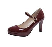 Spangenpumps Damen, High Heels Mit Absatz Hochzeit Pumps Tanzschuhe Glitzer Geschlossen Blockabsatz Stöckelschuhe Ballschuhe Breite Füße Elegant Und Bequem Abendschuhe Festliche Schuhe