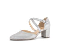 Spangenpumps GABOR "Spangenpumps", Damen, Gr. 35, silber (grau), Schuhe Spangenpumps, Topseller (27650710-35) grau