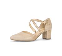 Spangenpumps GABOR "Spangenpumps", Damen, Gr. 38,5, beige, Schuhe Spangenpumps (76501803-38,5) beige