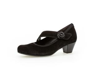 Spangenpumps Rauleder schwarz schwarz - Gr. - 38.5 EU | 5.5 UK