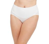 SPANX Cotton Comfort Brief, Damen Unterhosen Baumwolle Unterwäsche, Weiß, S