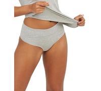 Spanx Damen Cotton Comfort Thong, Damen Unterwäsche Thongs , Heather Grey, L