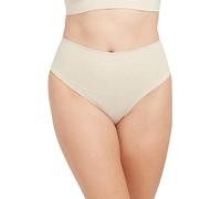 Spanx Damen Cotton Comfort Thong, Damen Unterwäsche Thongs , Heather Oatmeal, XL