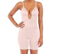 Spanx Damen Plunge Low-Back Bodysuit Formender Body, Champagne BEIGE, XS EU