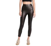 Spanx Leather-Like Ankle Skinny Pant Leggings aus 96% Viskose, 4% Elastan, Innenteil: 80% Polyester, 20% Elastan, 5-Pocket-Stil, in der Farbe Schwarz, Gr. M, 20282RNoir BlackM