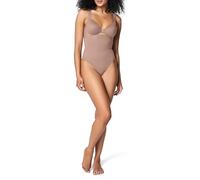 SPANX sculpt Seamless Power High Waist Thong - Damen Shapewear Dessous - Nahtloser Tanga - Keine sichtbaren Slip-Linien, Cafe au Lait, M