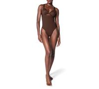 SPANX Seamless Higher Power Thong - Damen Shapewear Dessous - Nahtloser Tanga - Keine sichtbaren Slip-Linien - Silikonbund, Kastanienbraun, L