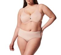 SPANX Minimizer-BH mit niedrigem Profil, minimiert die Brustgröße um bis zu 2,5 cm, atmungsaktiv, schnell trocknendes Gewebe, bequeme BHs für Damen, Champagnerbeige, 80 g, Champagnerbeige, 80F