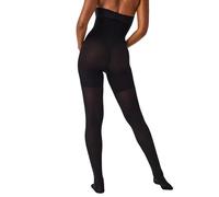 Spanx Women's Luxe Leg High-Waisted Mid-Thigh Shaping Tights Very Black D