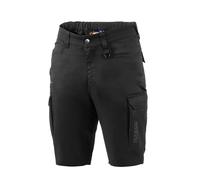 Sparco Arbeitsshorts Hawaii für Herren. Leichte Sommershorts 190 g/m² mit Mehreren Taschen Cargo. Technische Shorts aus Baumwoll-/Polyester-Mischung für Baustelle Werkstatt, Black/Dark Grey, XXL