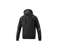 sparco Kapuzenpullover Marke Modell Sweatshirt mit Reißverschluss und Kapuze TW Größe XXL Schwarz/Grau