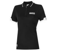 sparco Damen Polo Polohemd, Schwarz, Large