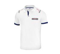 Sparco Unisex Martini Racing Poloshirt, Blanco, XX-Large Regular